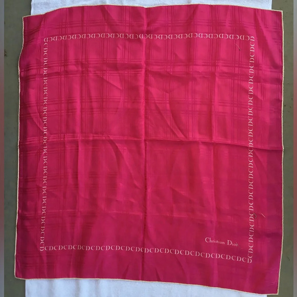 Dior Accessories - Christian Dior Silk Scarf 30inX30in